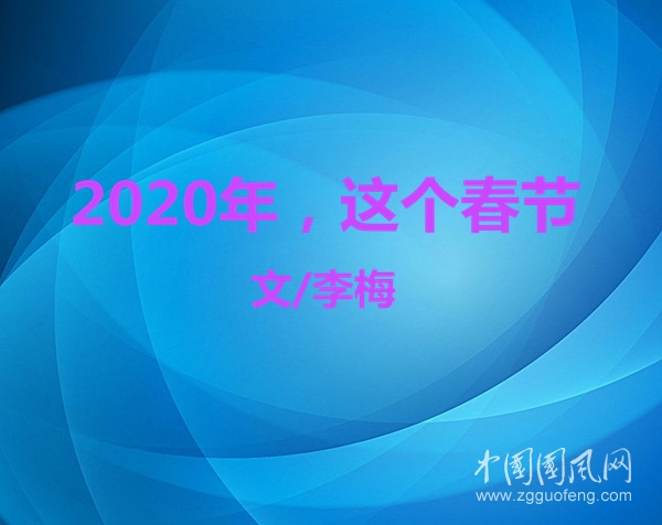  2020年，这个春节（文  李梅）