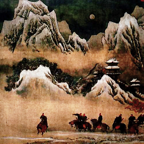 雪满临洮马犹度，旗掀单于刀已残
