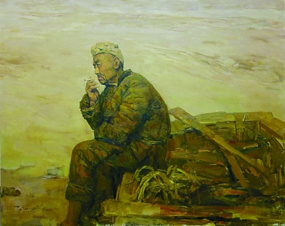 不尽黄河（油画） 郭北平