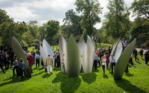小野洋子在美国的第一件永久公共雕塑正式揭幕