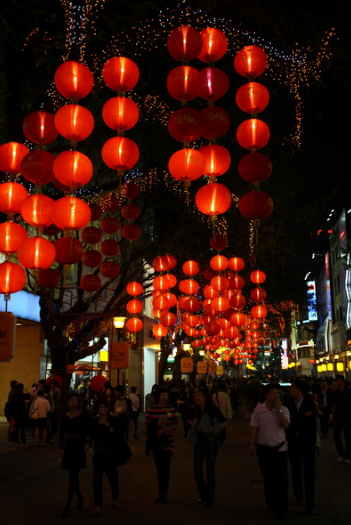 春节前夜花市