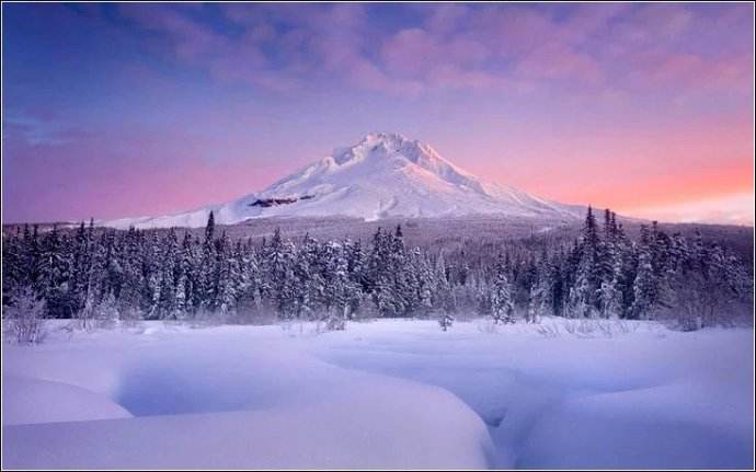 一组雪景